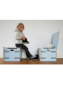 Colored wooden box for children - Wooden toy box also comfortable as a seat