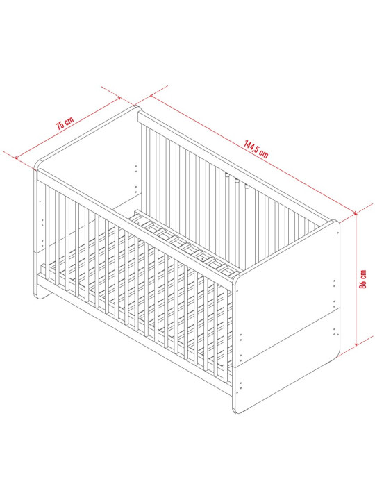 Delta Kids Kit Conversione Letto Grandezza Naturale - Trasforma Culla In Letto Matrimoniale