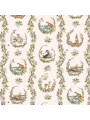 Carta da Parati Tappezzeria per Cameretta dei Bambini Animals in the Circles by Dekornik
