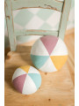 Set di 3 palle in lino per bambini in stile circense