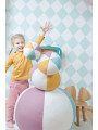 Set di 3 palle in lino per bambini in stile circense