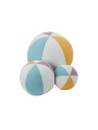 Set di 3 palle in lino per bambini in stile circense