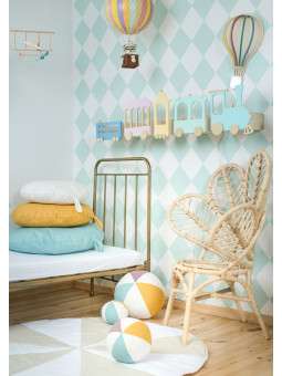 Set di 3 palle in lino per bambini in stile circense