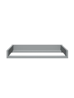 Additional changing top in grey wood ideal for the Pinette and Lotta series chests of drawers by BellAmy