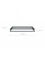 Top fasciatoio aggiuntivo in legno grigio ideale per le cassettiere serie Pinette e Lotta by BellAmy