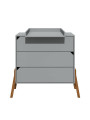Top fasciatoio aggiuntivo in legno grigio ideale per le cassettiere serie Pinette e Lotta by BellAmy