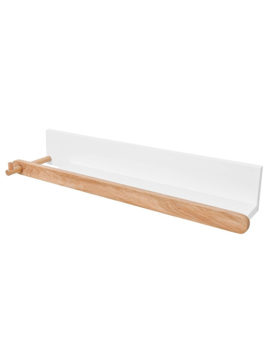 White and oak wooden shelf for children ideal as a shelf for books and toys - Lotta by BellAmy