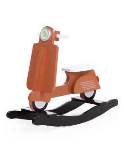 Vespa Scooter a dondolo per bambini 12 mesi + in MDF ruggine by Childhome