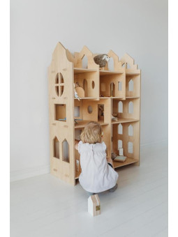 Gioco casa delle bambole 4 in 1 My Mini Home che può essere utilizzata come Libreria, Scrivania o Decorazione per la Cameretta