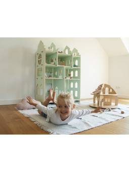 Gioco casa delle bambole 4 in 1 My Mini Home che può essere utilizzata come Libreria, Scrivania o Decorazione per la Cameretta