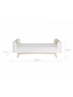 Evolutionary cradle 70x140 convertible into a bed and a small desk for the children So Sixty by BellAmy