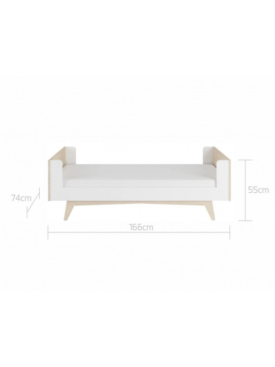 Evolutionary cradle 70x140 convertible into a bed and a small desk for the children So Sixty by BellAmy