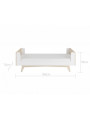 Evolutionary cradle 70x140 convertible into a bed and a small desk for the children So Sixty by BellAmy