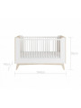 Evolutionary cradle 70x140 convertible into a bed and a small desk for the children So Sixty by BellAmy