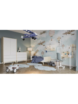 Evolutionary cradle 70x140 convertible into a bed and a small desk for the children So Sixty by BellAmy