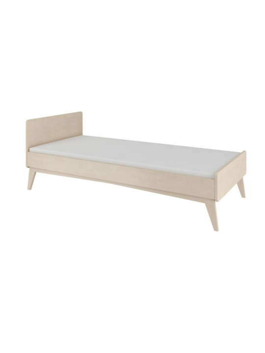 Cot Bed for the Children's Bedroom 90x200 cm in white and oak wood So Sixty by BellAmy
