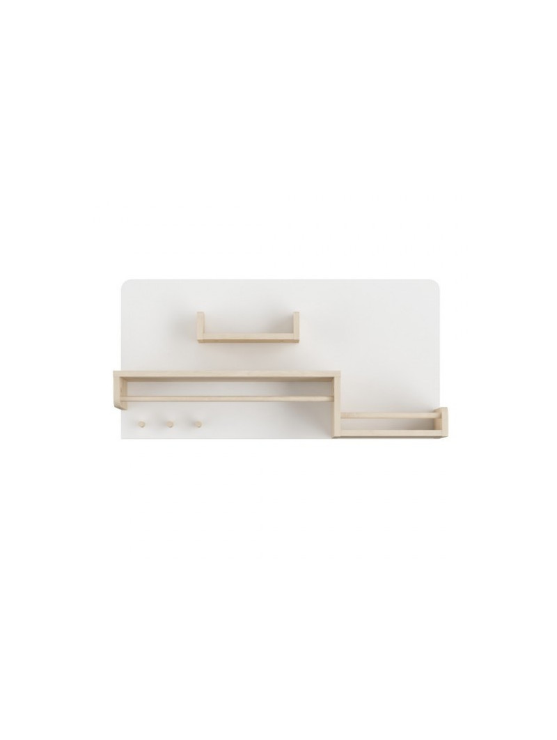White and oak wooden shelf for children ideal as a shelf for books and toys So Sixty by BellAmy