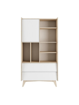 Wardrobe for the Children's Bedroom in white MDF with 2 drawers So Sixty by BellAmy