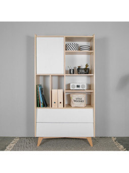Wardrobe for the Children's Bedroom in white MDF with 2 drawers So Sixty by BellAmy