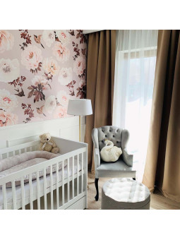 Wallpaper for Children's Bedroom Peonies and birds by Dekornik