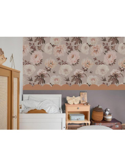 Wallpaper for Children's Bedroom Peonies and birds by Dekornik