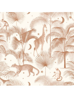 Carta da Parati Tappezzeria per Cameretta dei Bambini Jungle by Dekornik