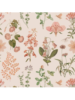 Wallpaper for Children's Bedroom Herbs and Flowers by Dekornik