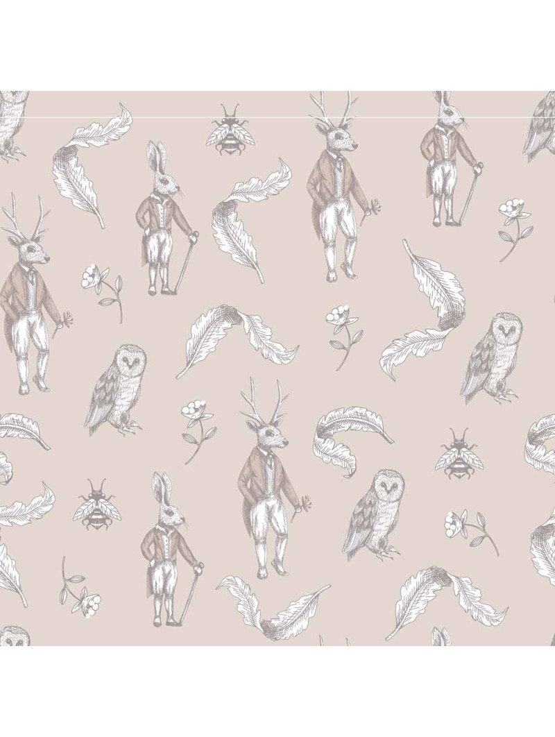 Wallpaper for Children's Bedroom Wonderland book illustration by Dekornik