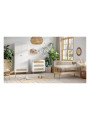 Culla ovale trasformabile in lettino 70x140 per Bambini in legno naturale collezione Paris di VOX