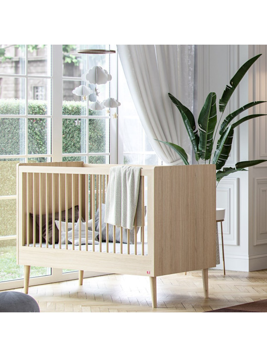 Children's cot bed 70x140 in oak wood Retro collection by VOX