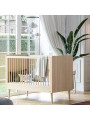 Culla trasformabile in lettino 70x140 per Bambini in legno rovere collezione Retro di VOX