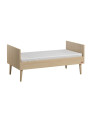 Culla trasformabile in lettino 70x140 per Bambini in legno rovere collezione Retro di VOX