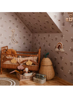 Carta da Parati Tappezzeria per Cameretta dei Bambini Sweet Little Creatures by Dekornik