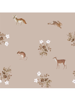 Wallpaper for Children's Bedroom Sweet Little Creatures by Dekornik