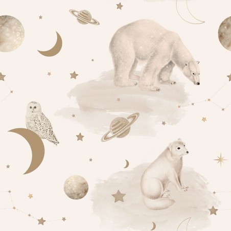 Wallpaper for Children's Bedroom Bears Universe by Dekornik