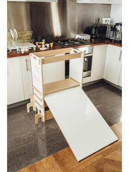 Montessori Double Learning Tower Kitchen Helper 3 in 1 My Mini Home for Children