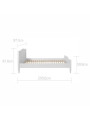 Children Bed 90x200 with side rail Royal - BellAmy