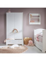 Wall Shelf for children's bedroom in white wood with large drawer Royal collection by BellAmy