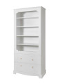 Libreria da parete per la cameretta dei bambini in legno bianco con cassetto collezione Royal by BellAmy