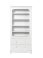 Libreria da parete per la cameretta dei bambini in legno bianco con cassetto collezione Royal by BellAmy