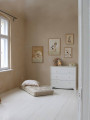 Cassettiera con fasciatoio per la cameretta dei bambini in legno bianco con cassetti collezione Royal by BellAmy