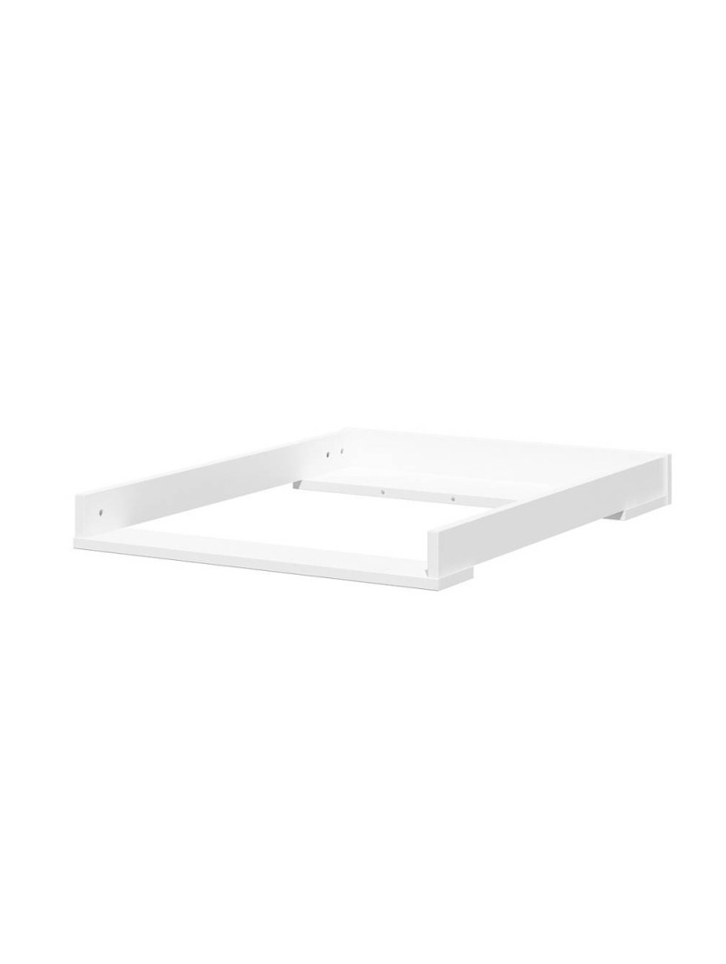 Chest of 3 drawers with changing table for children's bedroom in white wood with large drawers Royal collection by BellAmy