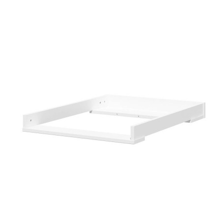 Chest of 3 drawers with changing table for children's bedroom in white wood with large drawers Royal collection by BellAmy