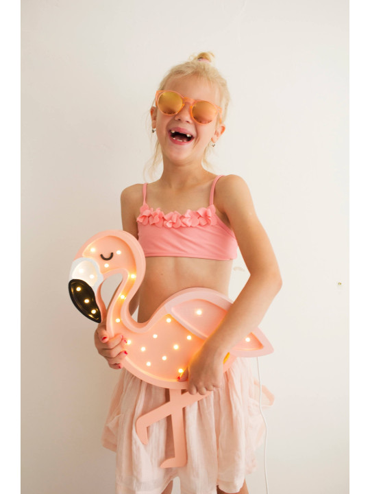 Lampada a forma di Fenicottero in Legno Little Lights