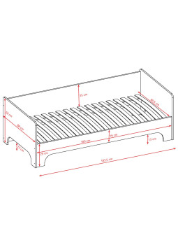 Children's Bed 80x180 Luca 2 - Kocot Kids