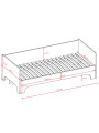 Children's Bed 80x180 Luca 2 - Kocot Kids