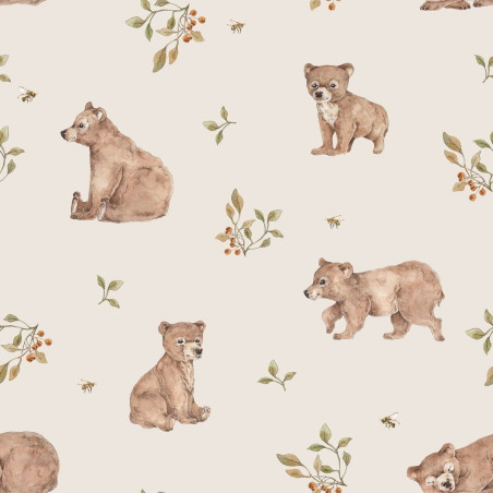 Wallpaper for Children's Bedroom Little Bears by Dekornik