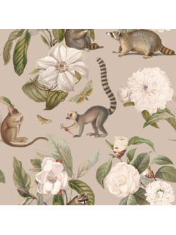 Carta da Parati Tappezzeria per Cameretta dei Bambini Lemur Kingdom by Dekornik