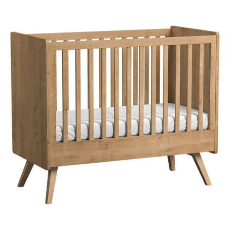 Retrò Crib for babies 60x120 in oak natural wood Vintage collection by VOX