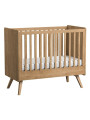 Retrò Crib for babies 60x120 in oak natural wood Vintage collection by VOX